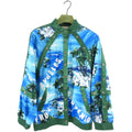 Gucci Blue and Green Los Angeles Souvenir Palm Tree Snap Jacket - S / M