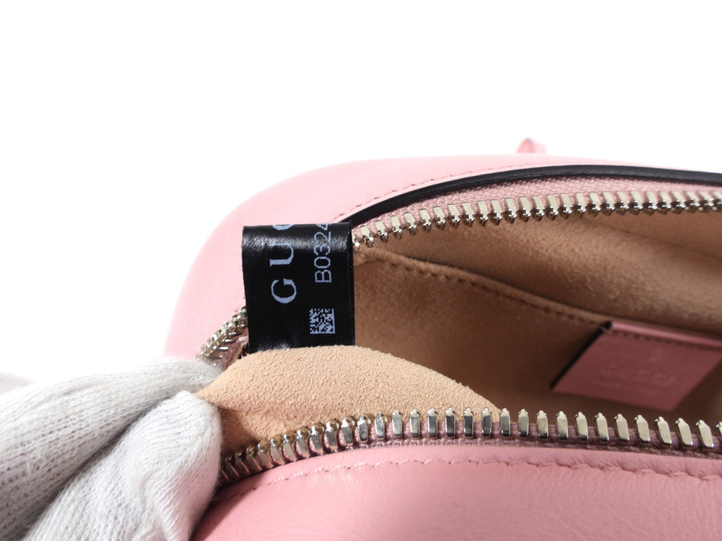 Gucci Light Pink Marmont Quilted Small Camera Bag