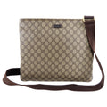 Gucci Monogram Supreme Brown Messenger Bag