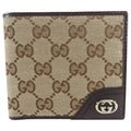 Gucci Brown Monogram Canvas Bifold Wallet