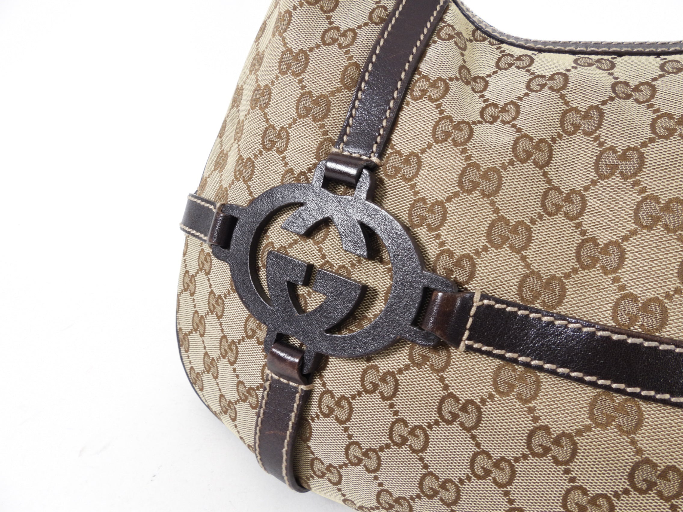 Gucci Brown Monogram Royal Hobo Bag