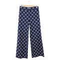 Gucci GG Monogram Navy and Ivory Knit Jersey Pants - IT44 / USA 8 / M