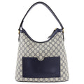 Gucci Navy Supreme Monogram GG Logo Top Handle Bag
