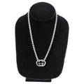 Gucci Sterling Silver GG Link Necklace
