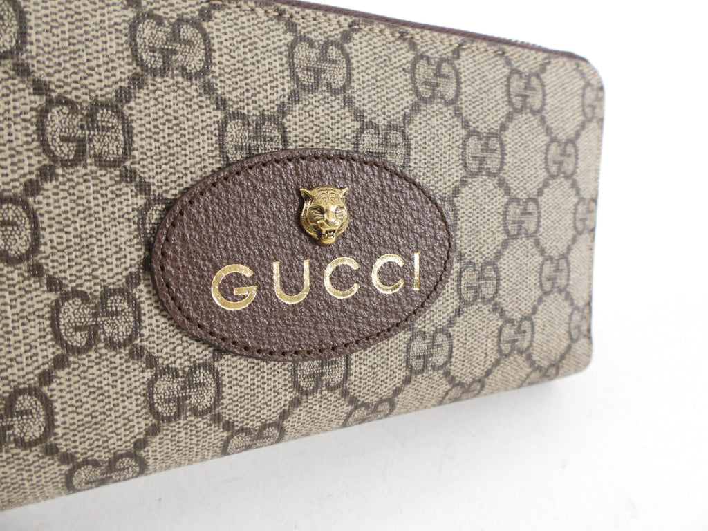Gucci Neo Monogram Long Continental Zippy Wallet