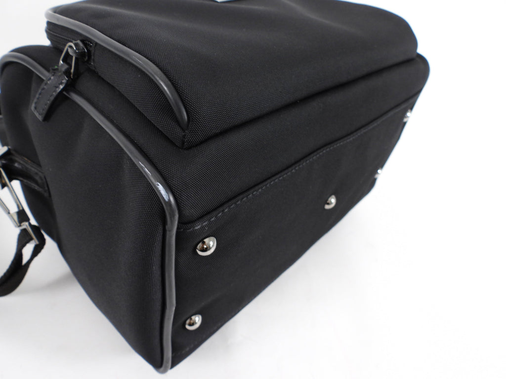 Gucci Vintage Early 2000's Black Nylon Beauty Case Bag
