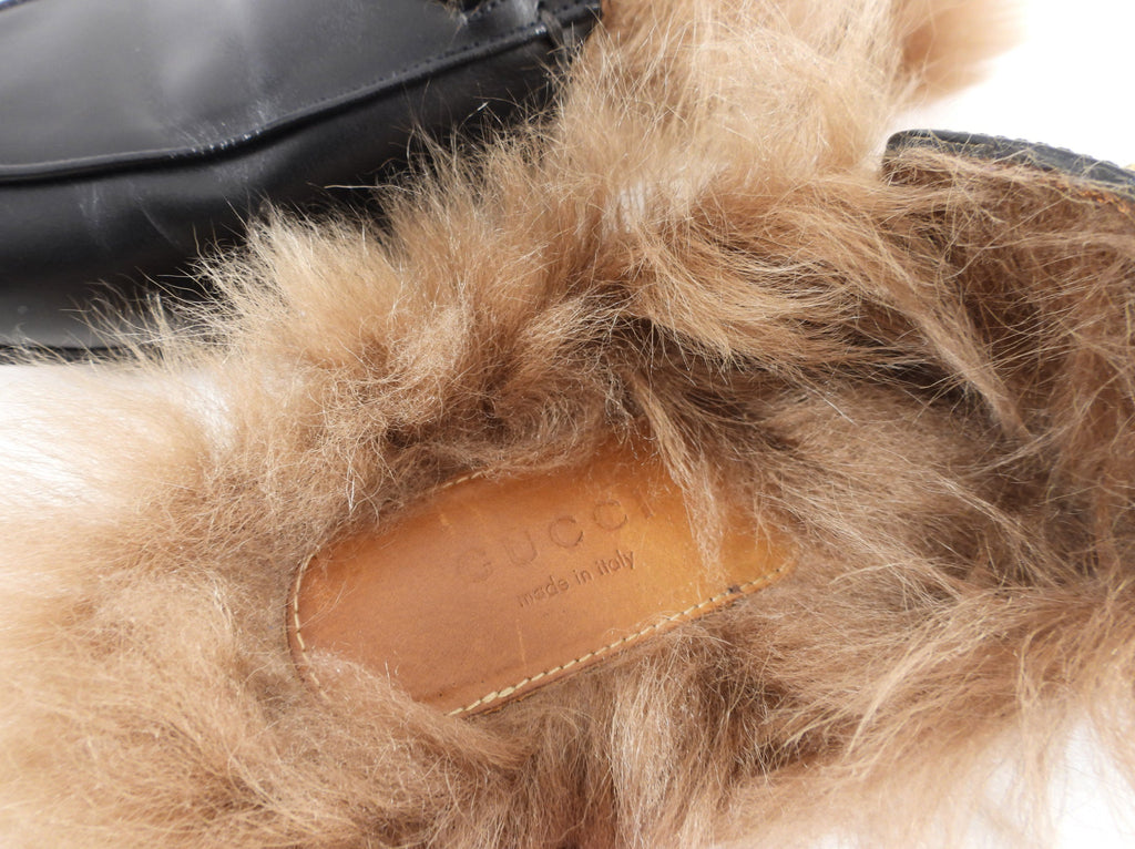 Gucci Black Leather Horsebit Princetown Slipper - 36.5
