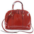Gucci Red Patent Micro Guccissima Dome Small Nice Bag