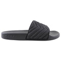 Gucci Black GG Logo Rubber Pool Slides - 36