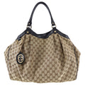 Gucci Monogram Canvas Sukey Large Shoulder Bag