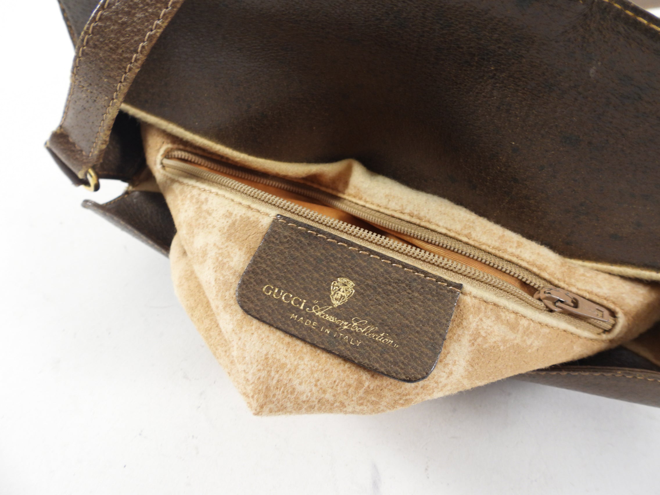 Gucci Vintage Monogram Canvas Shoulder Bag