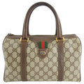 Gucci Vintage 1980’s Brown Monogram Canvas Boston Bag
