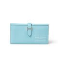 Hermès Bearn Wallet Blue Atoll Epsom Palladium Hardware