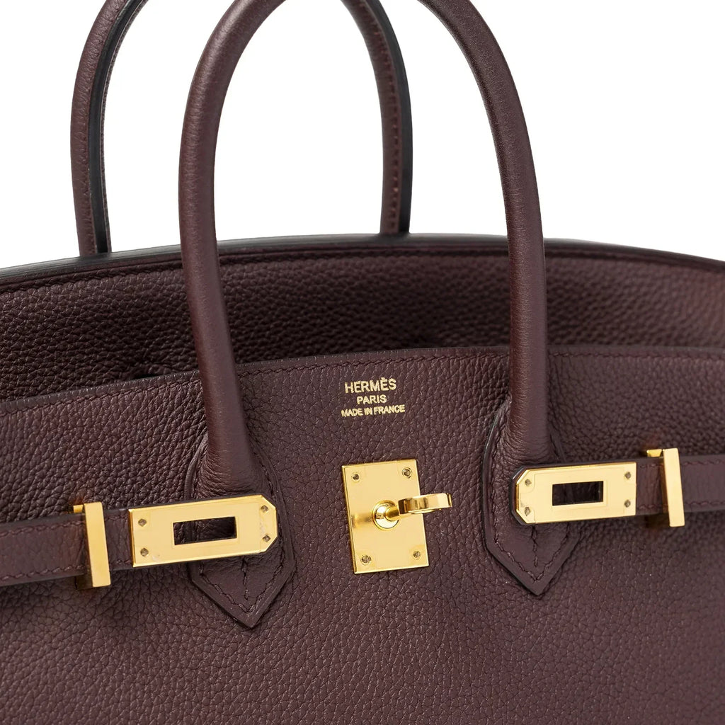 Hermès Birkin 25 Bordeaux Togo Gold Hardware