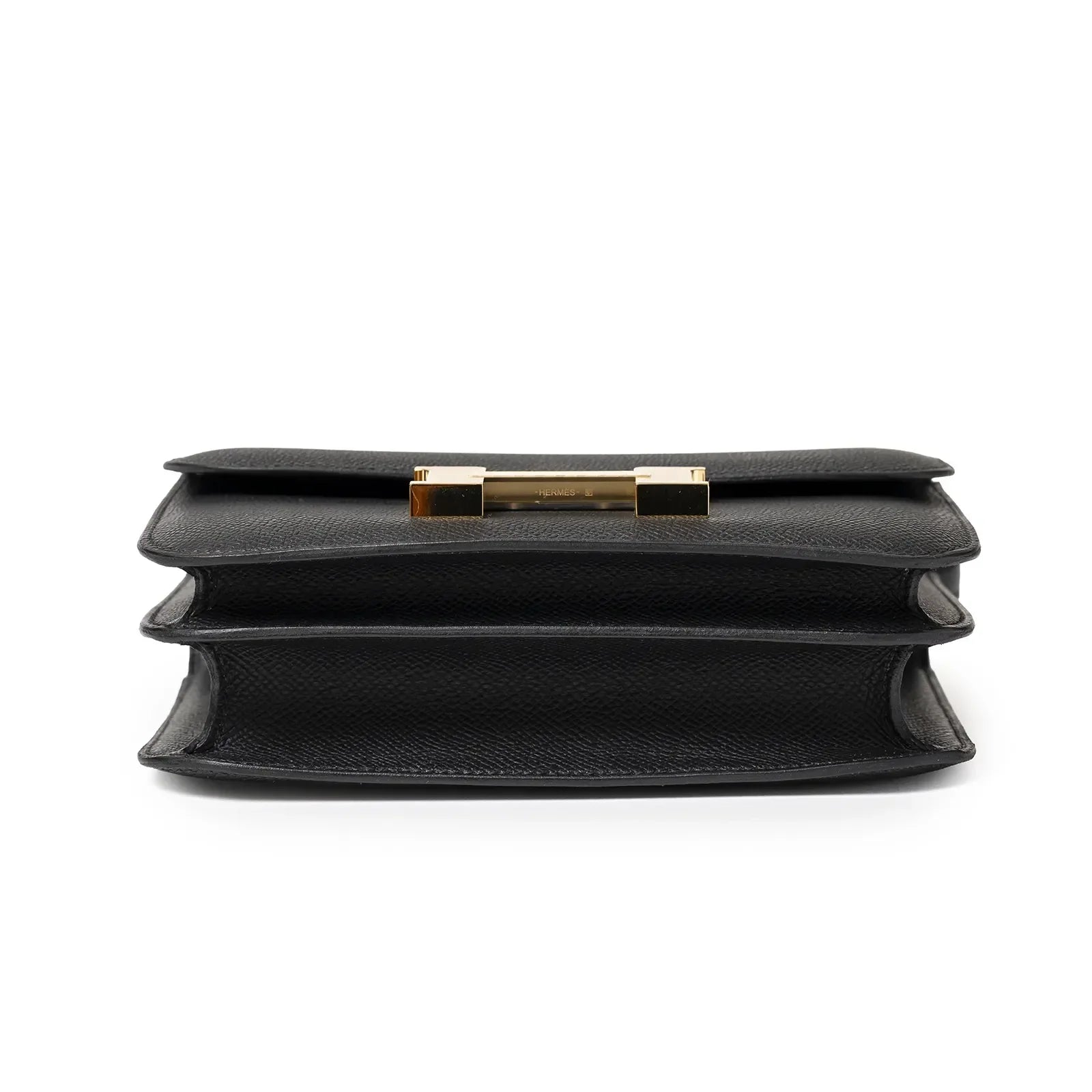 Hermès Mini Constance 18 Black Epsom Gold Hardware