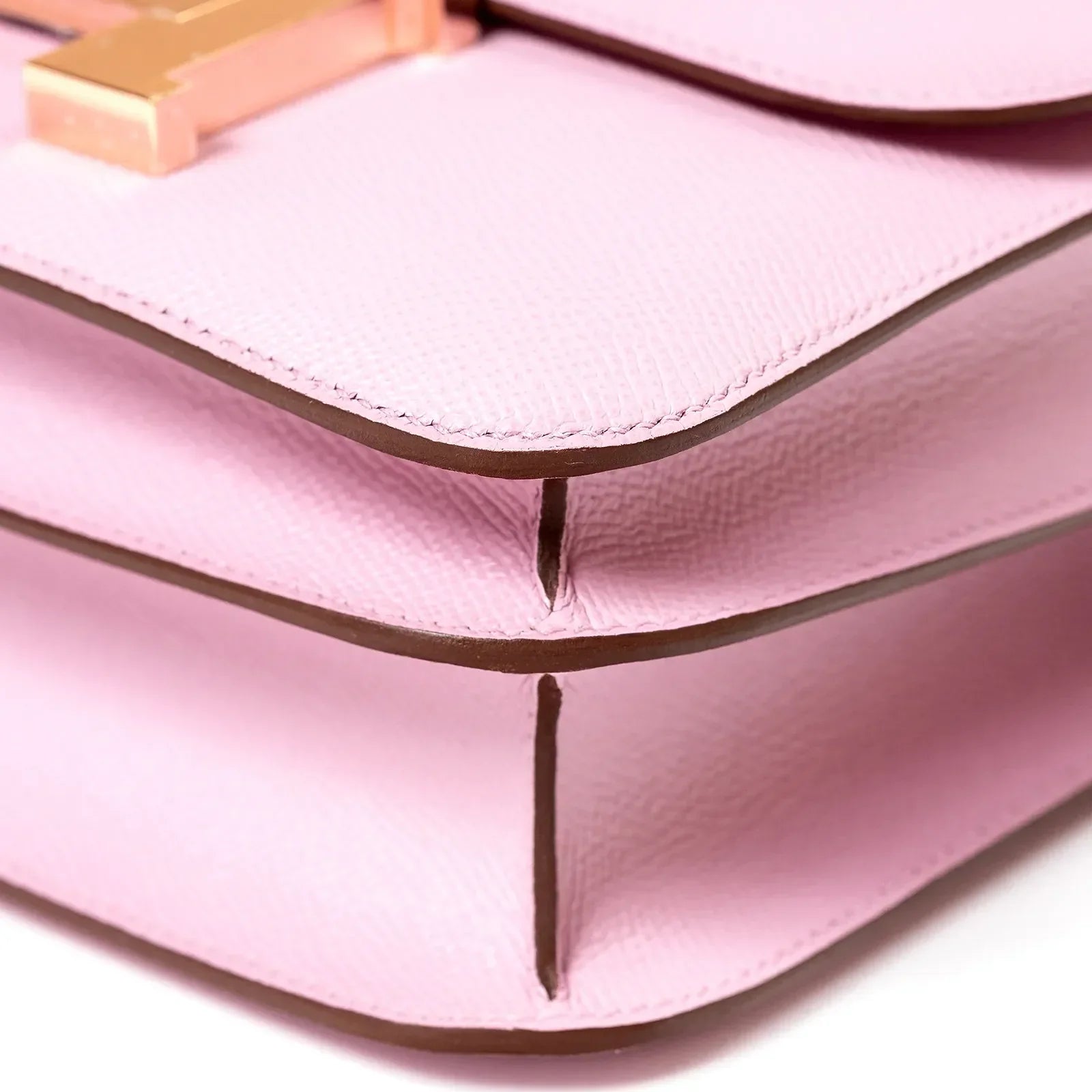 Hermès Mini Constance 18 Mauve Sylvestre Epsom Rose Gold Hardware
