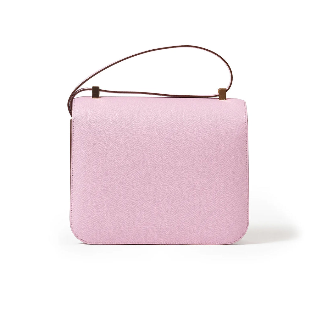 Hermès Mini Constance 18 Mauve Sylvestre Epsom Rose Gold Hardware