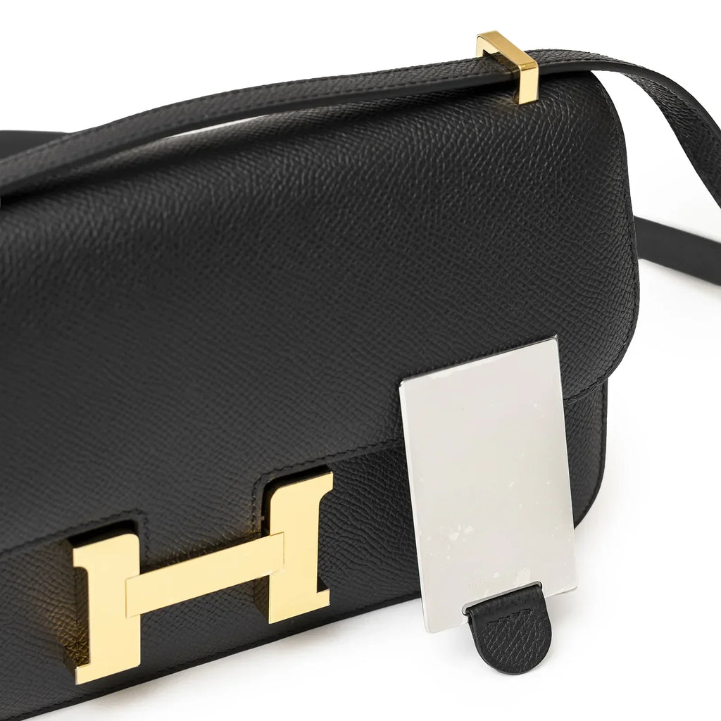 Hermès Constance Elan Black Epsom Gold Hardware