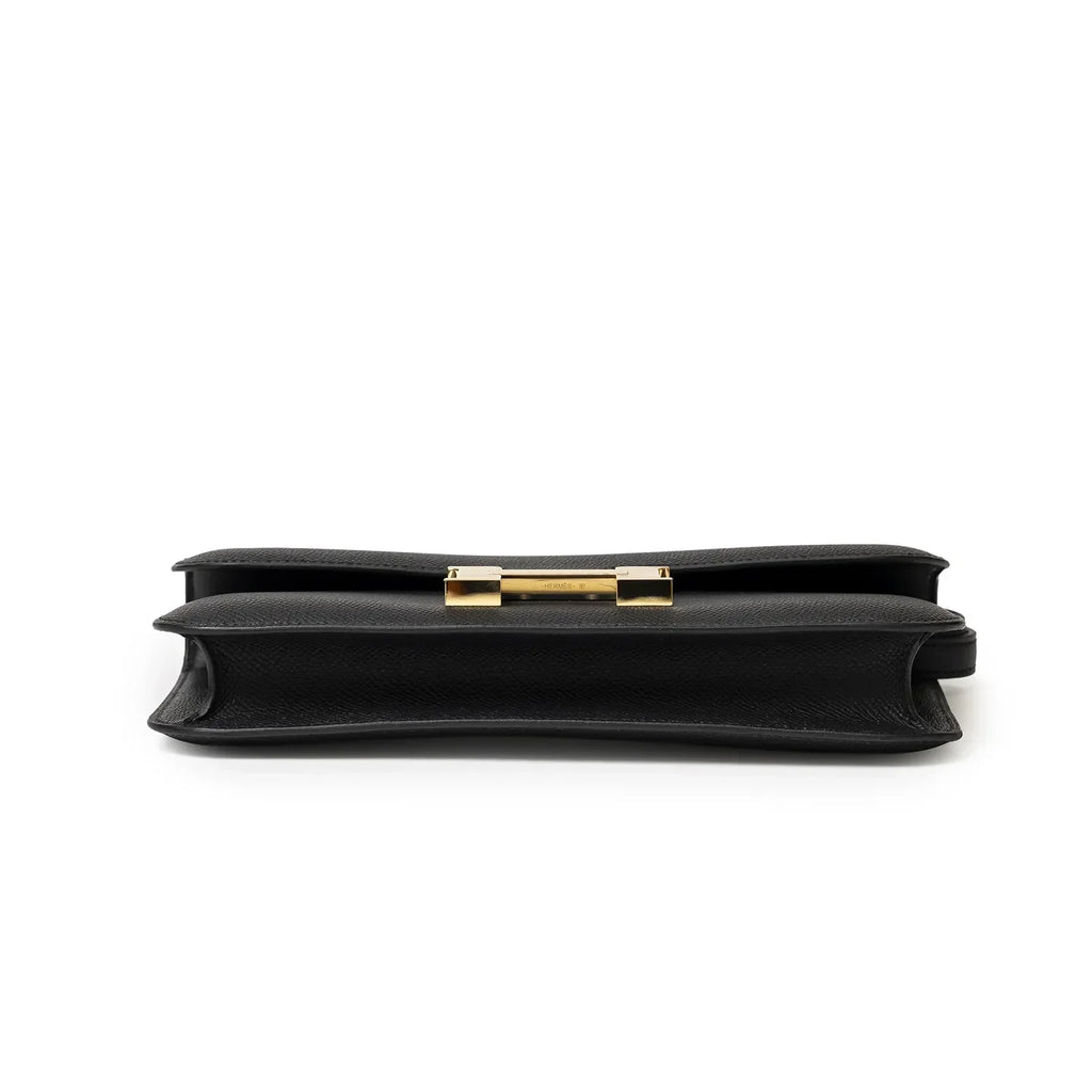 Hermès Constance Elan Black Epsom Gold Hardware