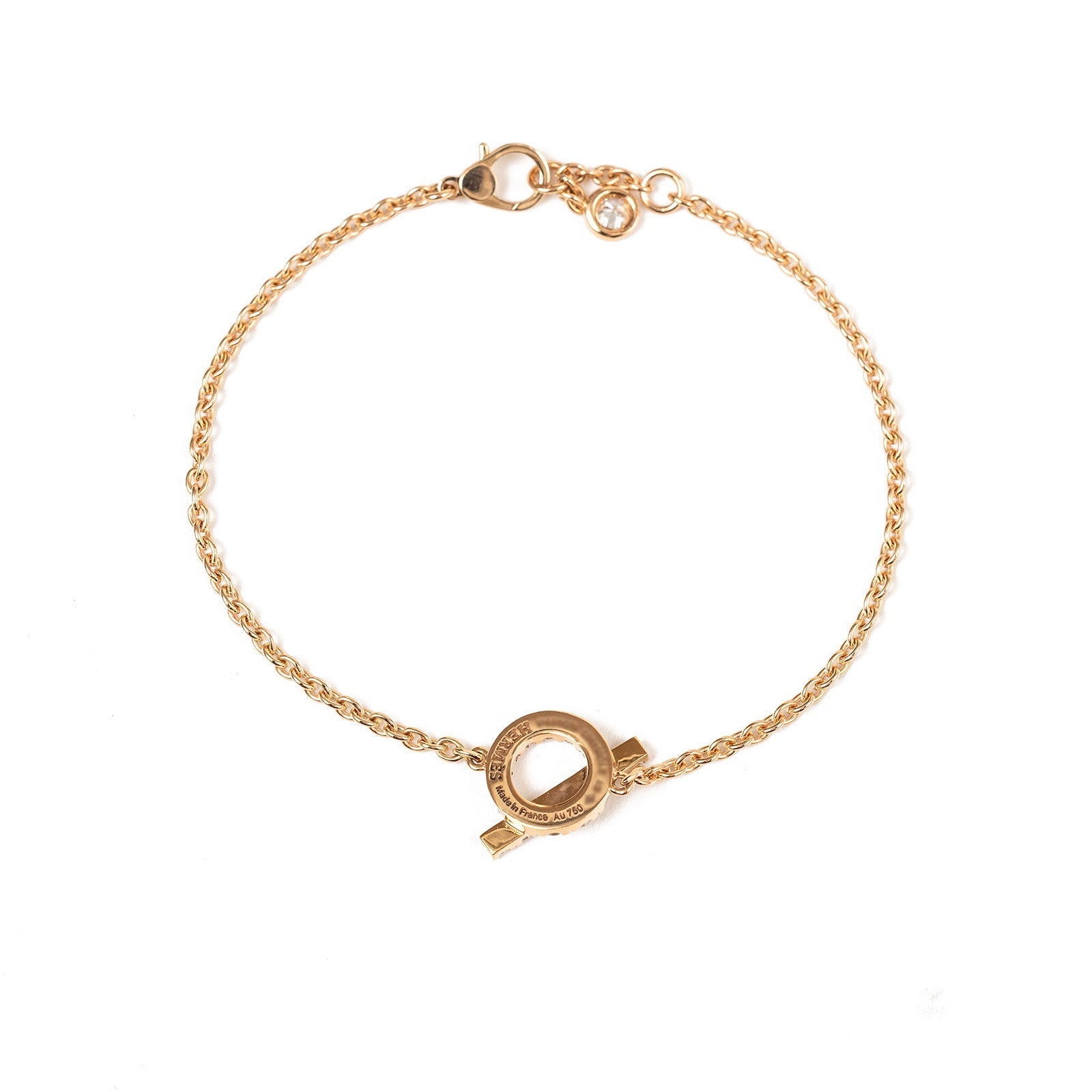 Hermès Finesse Bracelet Diamond and 18k Rose Gold