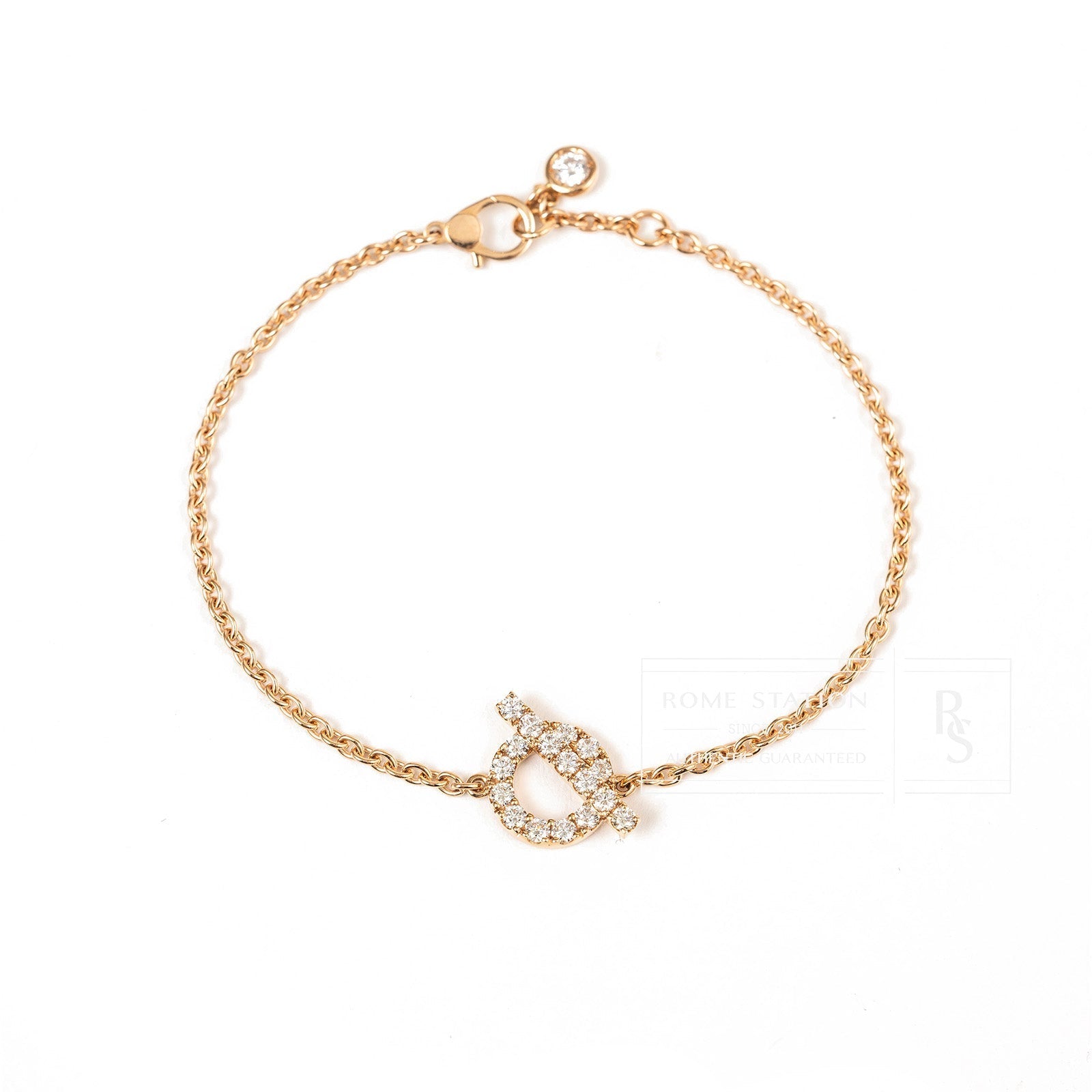 Hermès Finesse Bracelet Diamond and 18k Rose Gold