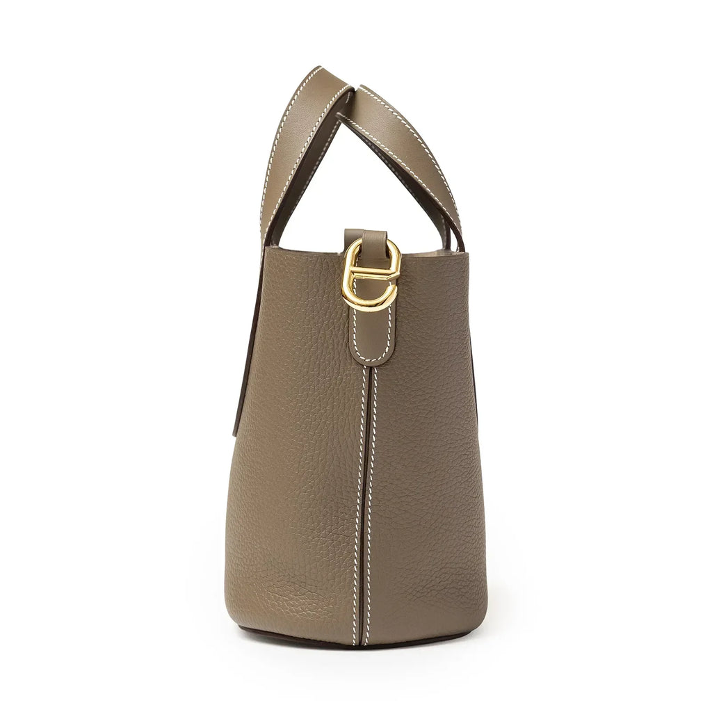 Hermès In-The-Loop 18 Etoupe Clemence and Swift Gold Hardware
