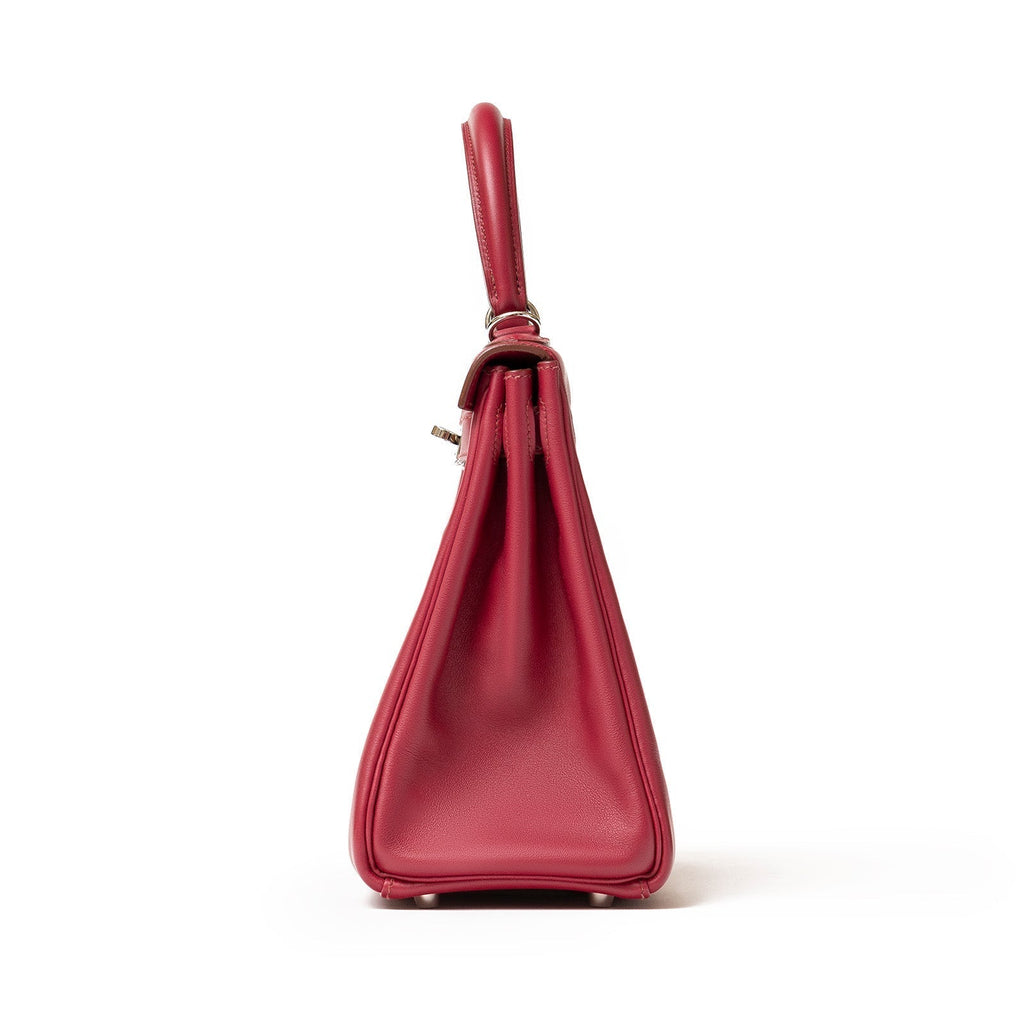 Hermès Kelly 28 Retourne Rubis Swift Palladium Hardware