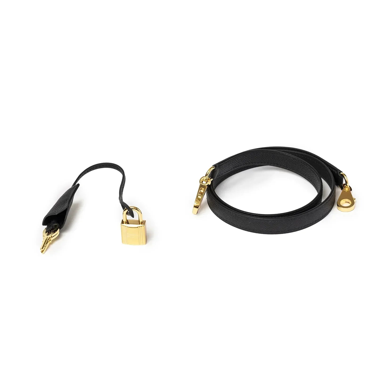 Hermès Kelly 28 Sellier Black Epsom Gold Hardware