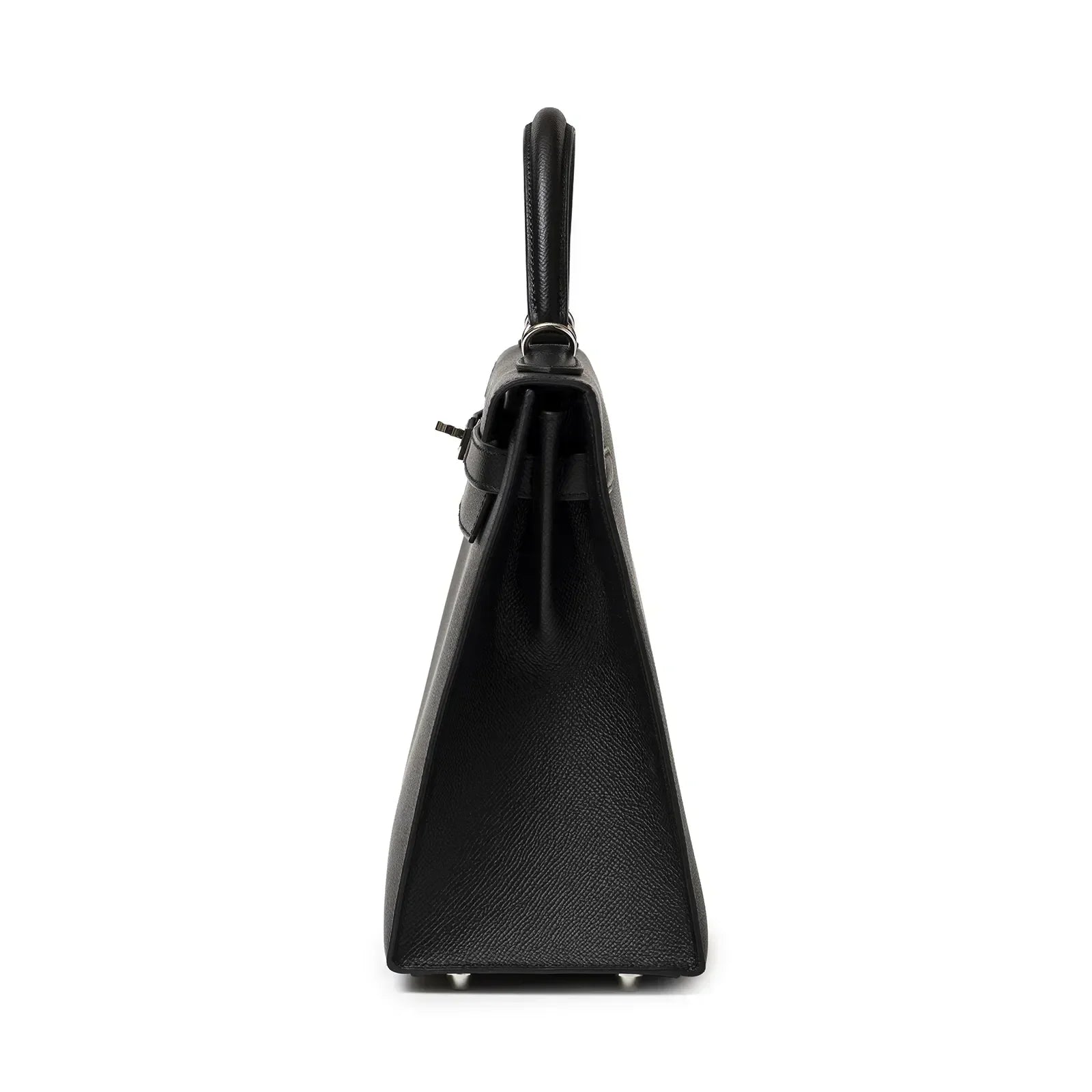 Hermès Kelly 32 Sellier Black Epsom Palladium Hardware