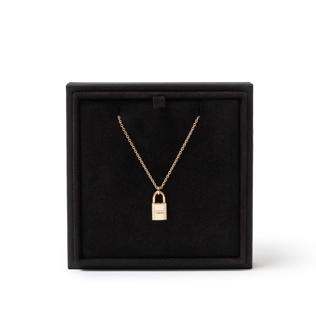 Hermès Kelly Cadnas Pendant Diamond with Rose Gold Au750