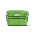 Hermès Kelly Messenger PM Vert Yucca Evercolor Palladium Hardware