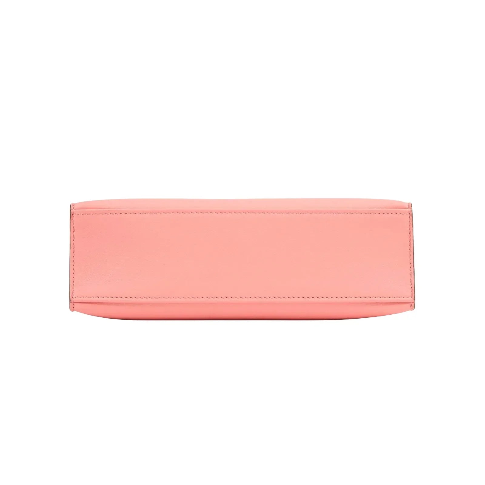 Hermès Kelly Pochette Rose D’Ete Swift Palladium Hardware