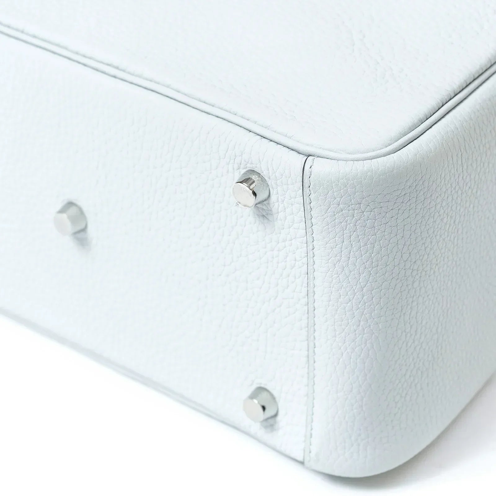 Hermès Lindy 26 Blue Pale Clemence Palladium Hardware