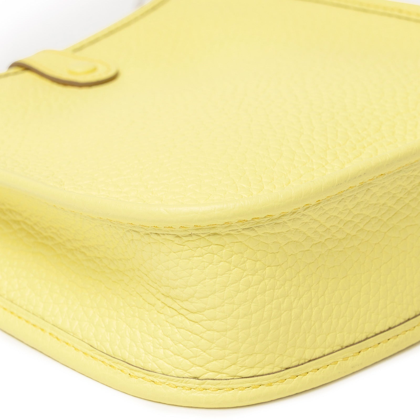 Hermès Mini Evelyne Limoncello Clemence Palladium Hardware