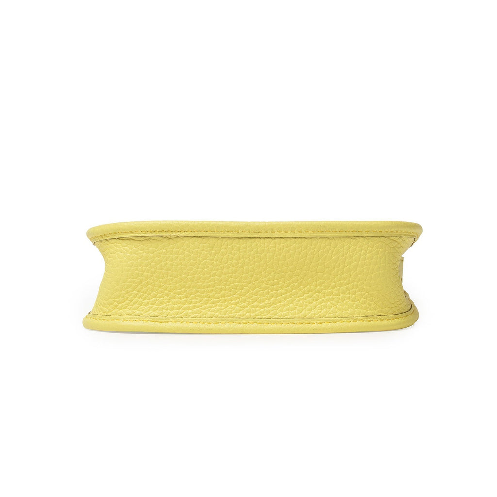 Hermès Mini Evelyne Limoncello Clemence Palladium Hardware