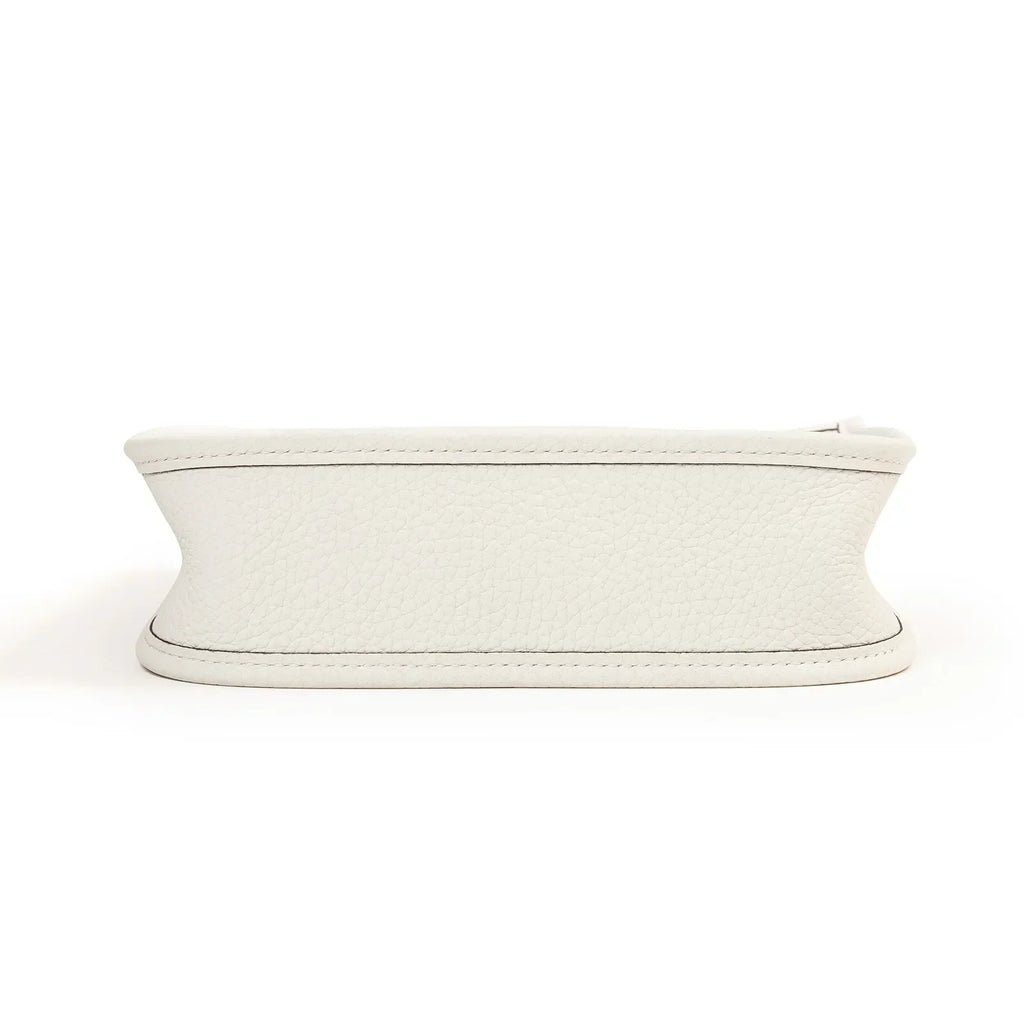 Hermès Mini Evelyne New White Clemence Gold Hardware