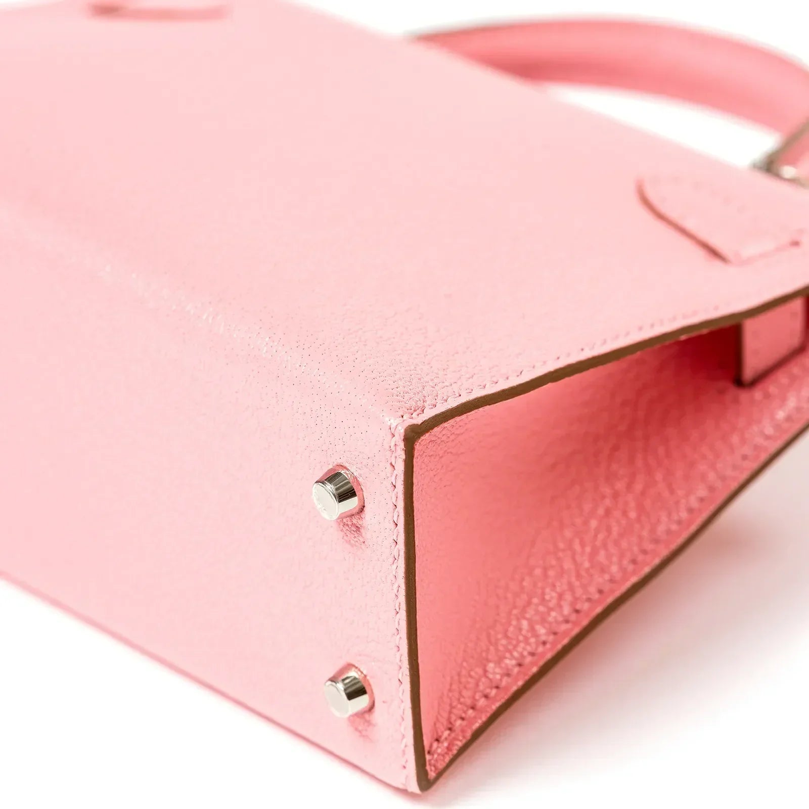 Hermès Mini Kelly II Sellier 20 Rose Confetti Chevre Mysore Palladium Hardware