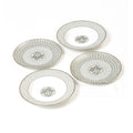 Hermès Mosaique au 24 Platium Dessert Plate & Soup Plate A Set Of Four