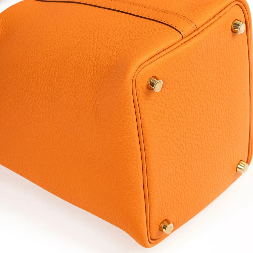 Hermès Picotin 18 Orange Clemence Gold Hardware
