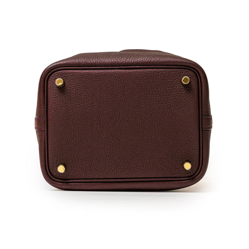 Hermès Picotin 18 Touch Rouge Sellier/Bourgogne Matte Alligator and Clemence Gold Hardware
