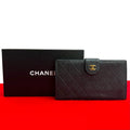 Chanel Bicolore Matte Caviar Skin Long Wallet