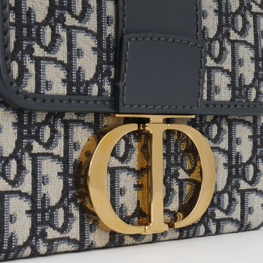 Dior 30 Montaigne Jacquard Bag - Blue Dior Oblique