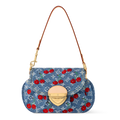 Louis Vuitton LV x TM Monogram Cherry Denim Sunset Shoulder Bag  – Blue