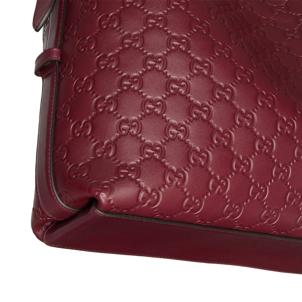 Gucci GG Calfskin Emblem Medium Shoulder Bag – Rose Ancora