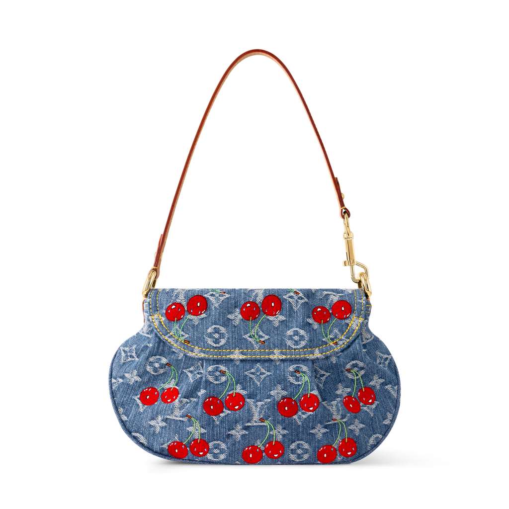 Louis Vuitton LV x TM Monogram Cherry Denim Sunset Shoulder Bag  – Blue