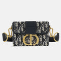 Dior 30 Montaigne Jacquard Bag - Blue Dior Oblique