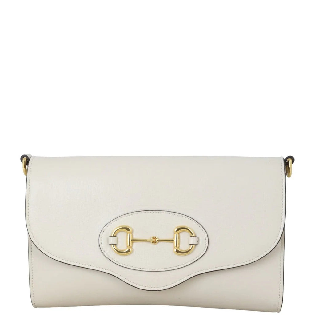 Gucci Horsebit 1955 Shoulder Bag - White