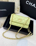 Chanel green shoulder chain bag, brand new with box,