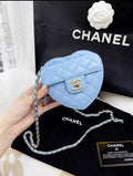 Chanel 22S baby blue small heart bag