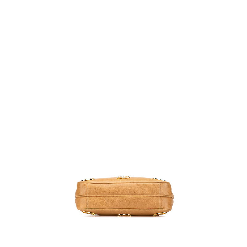 Chanel Triple Coco Mark Caviar Skin 2way Bag